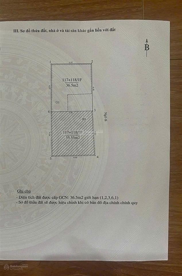 Bán 36,5m2 đất đẹp kim mã thượng  mảnh còn lại trung tâm ba đình  giá tốt