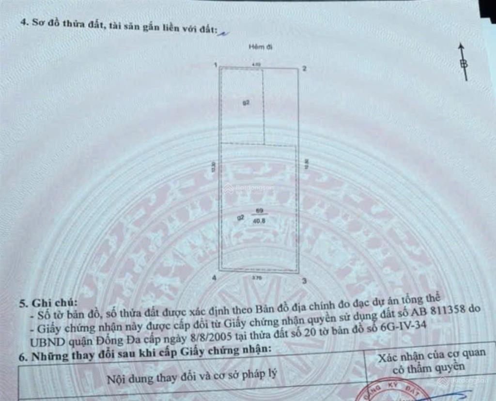Bán 41m2 đất đẹp lõi đống đa  nhỉnh 7 tỷ không còn mảnh thứ 2