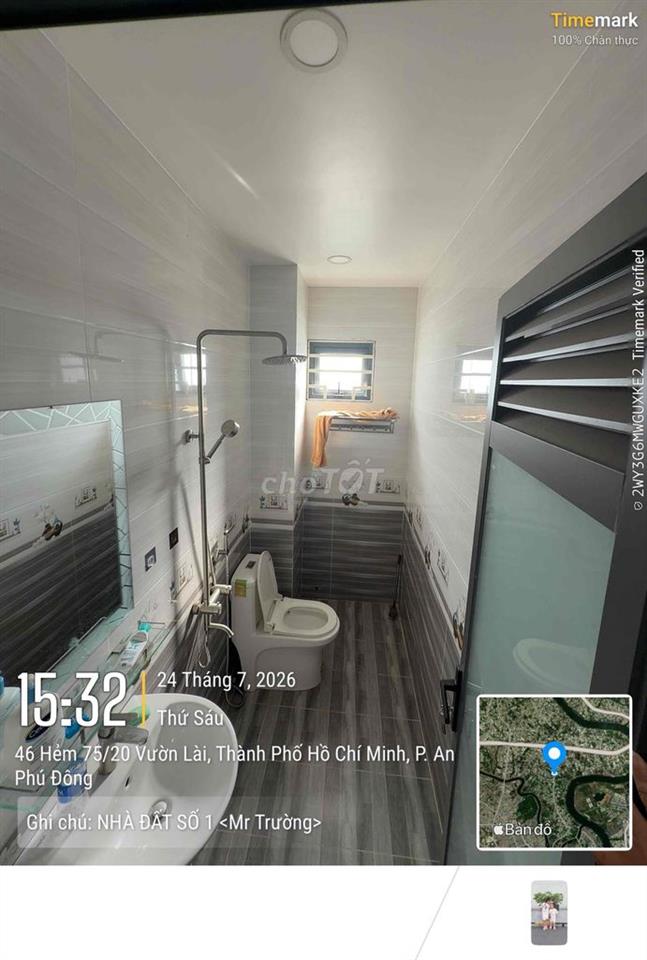 Bán nhà 3 lầu hẻm vườn lài an phú đông gần cầu 4.6mx12m