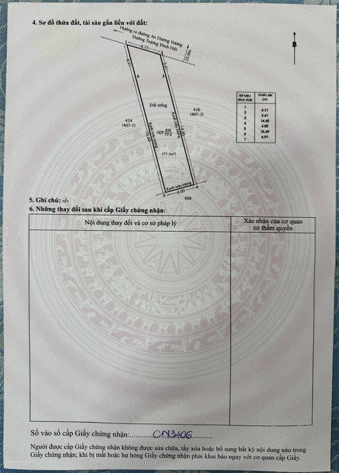 Bán đất tại trương đình hội, 145 triệu/m2, 77.3m2, pháp lý đầy đủ