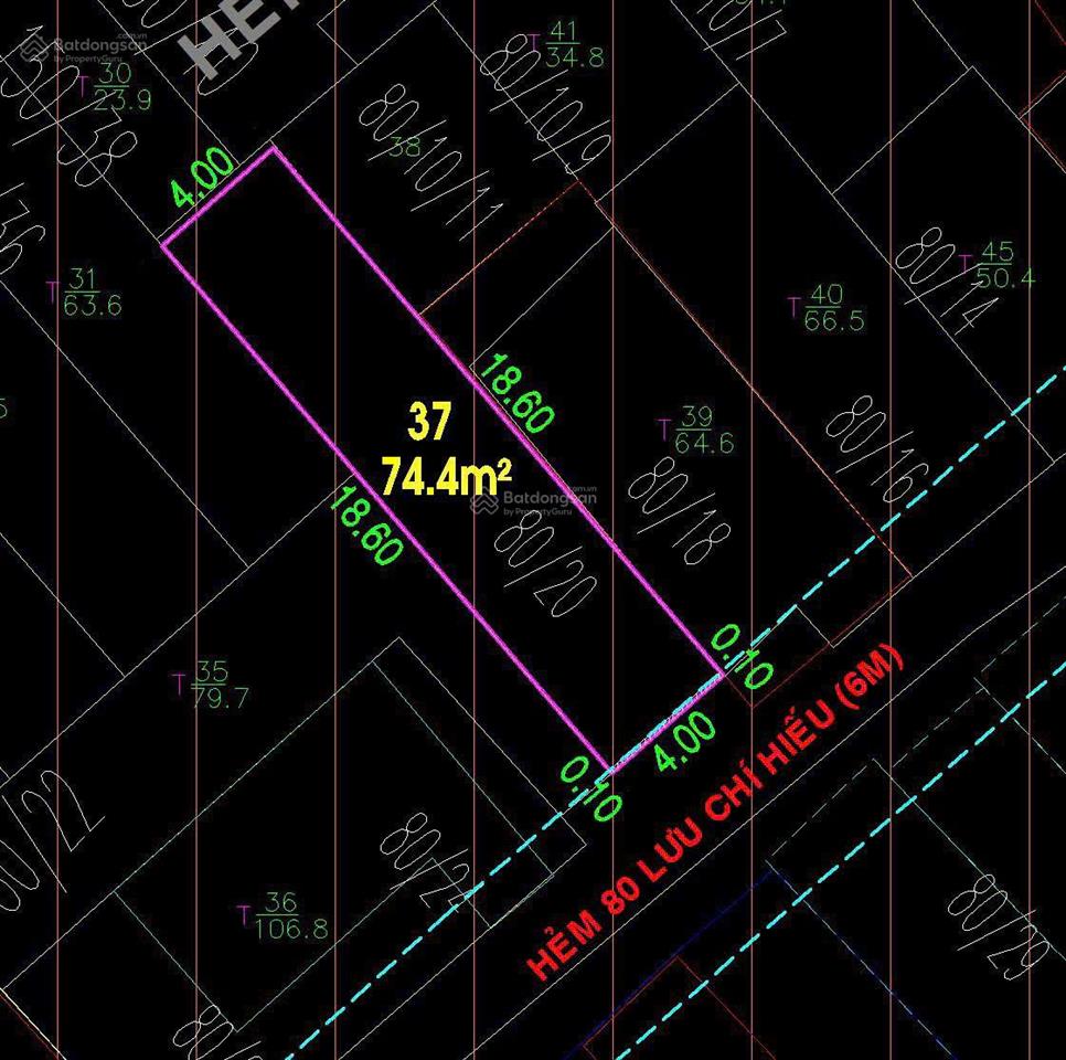 Hẻm đẹp 6m lưu chí hiếu 4x22m cấp 4 có lững