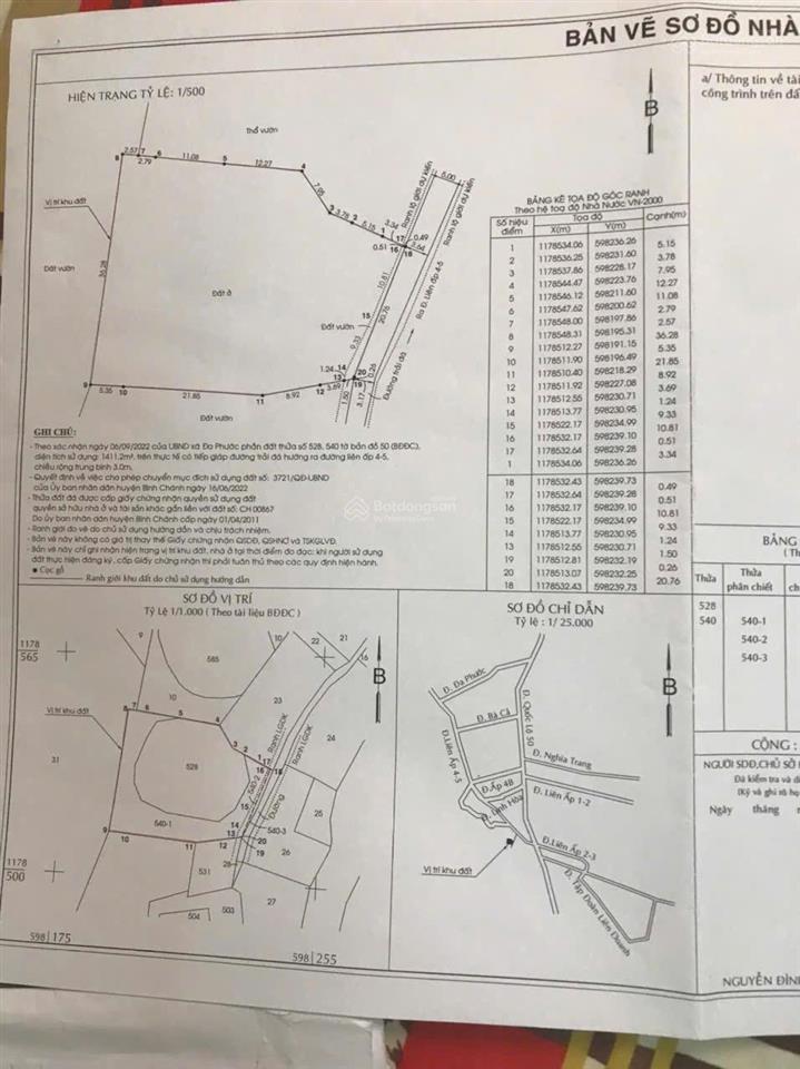 Bán đất tại liên ấp 45, đa phước, bình chánh, 16,5 tỷ, 1394,1m2, giá ưu đãi