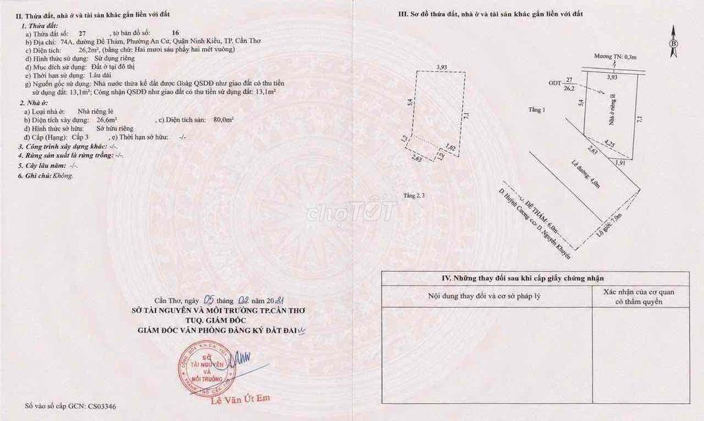 NHÀ 3 TẦNG MẶT TIỀN ĐỀ THÁM - THUẬN TIỆN KINH DOANH,CHO THUÊ