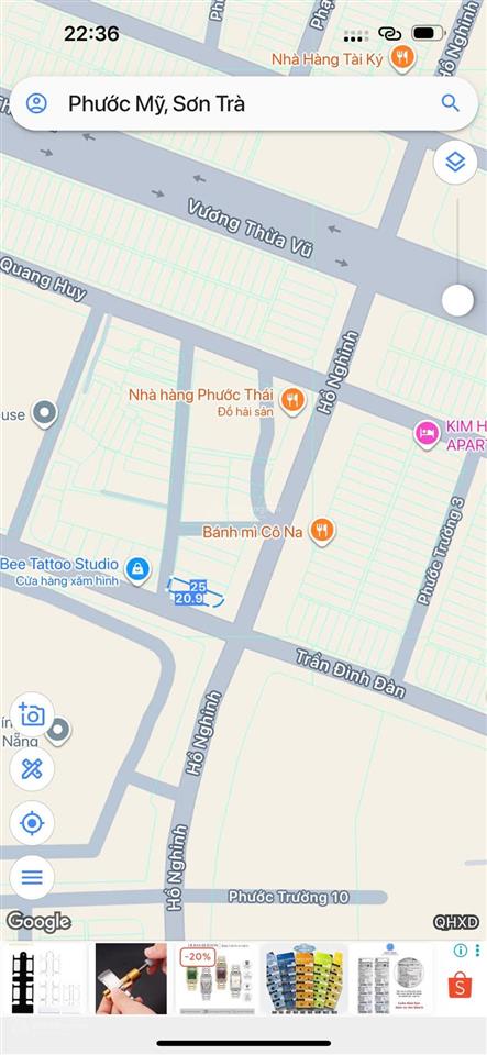 Cần bán lô đất 3mt đường hồ nghinh giá tốt s262m ( 79 tỉ )