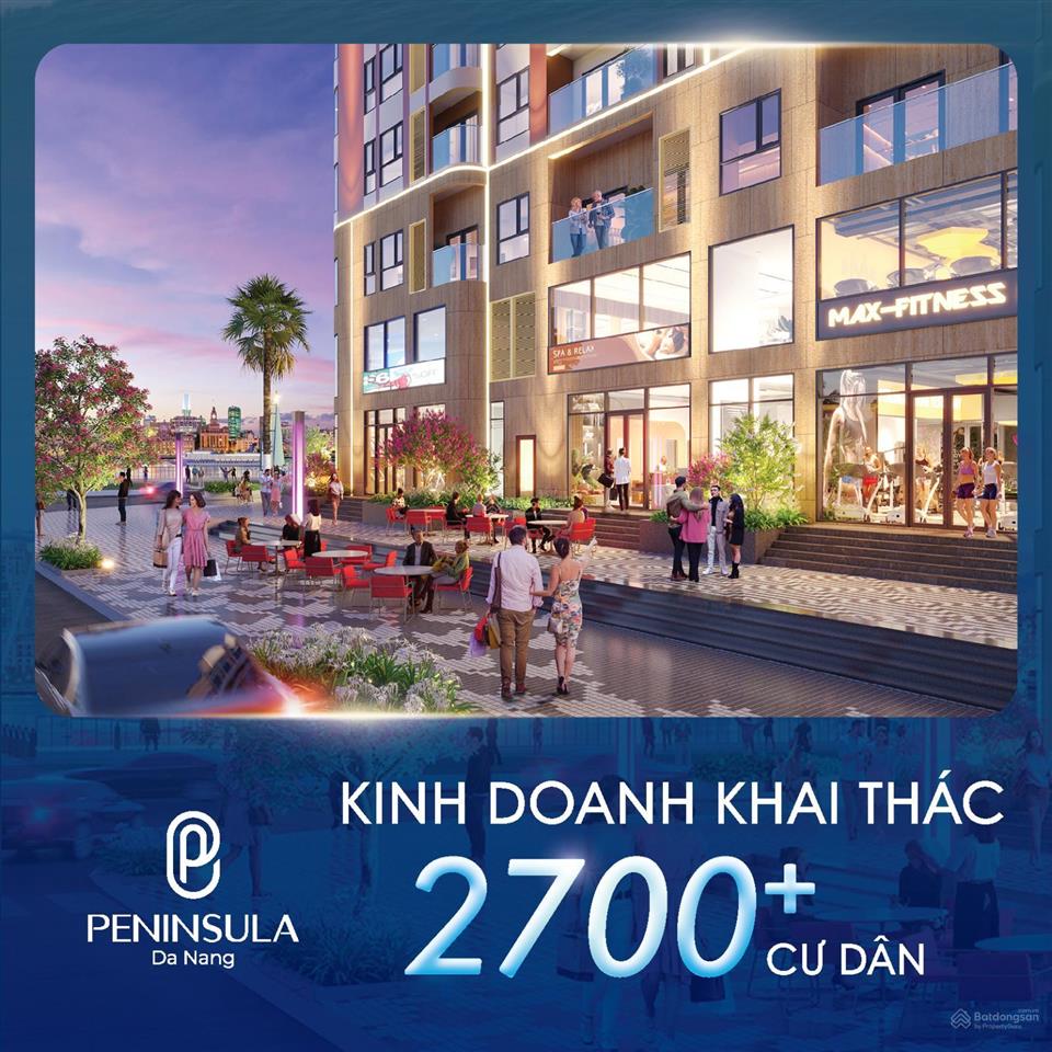 Căn hộ khối đế 2 tầng peninsula đà nẵng  khai thác dòng tiền bền vững, giá tốt sở hữu ngay