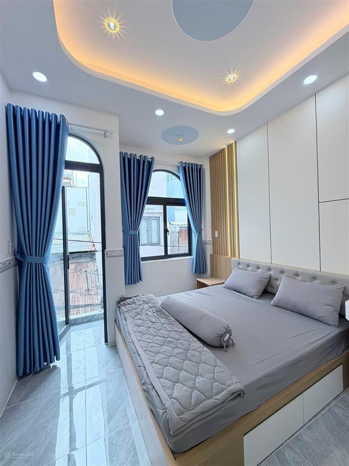 Nhà xây mới 4 tầng, hẻm 4m hưng phú p10, q8