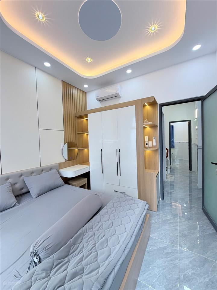 Nhà xây mới 4 tầng, hẻm 4m hưng phú p10, q8