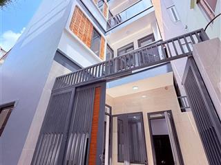 Nhà xây mới 4 tầng, sau căn mặt tiền âu dương lân, phường 3, quận 8