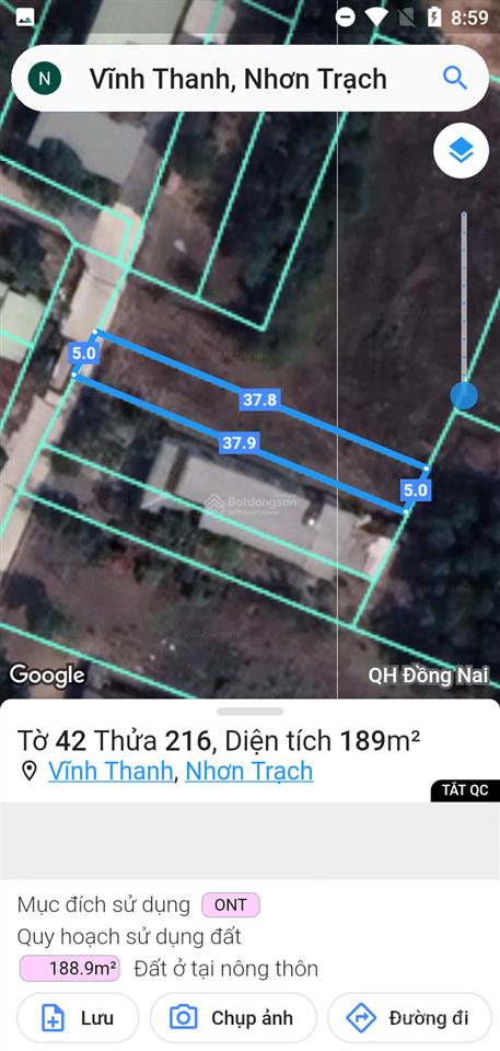 Bán 189m2 thổ cư toàn bộ hẻm ô tô từ đường vành đai 3 xã vĩnh thanh giá tốt để đầu tư!