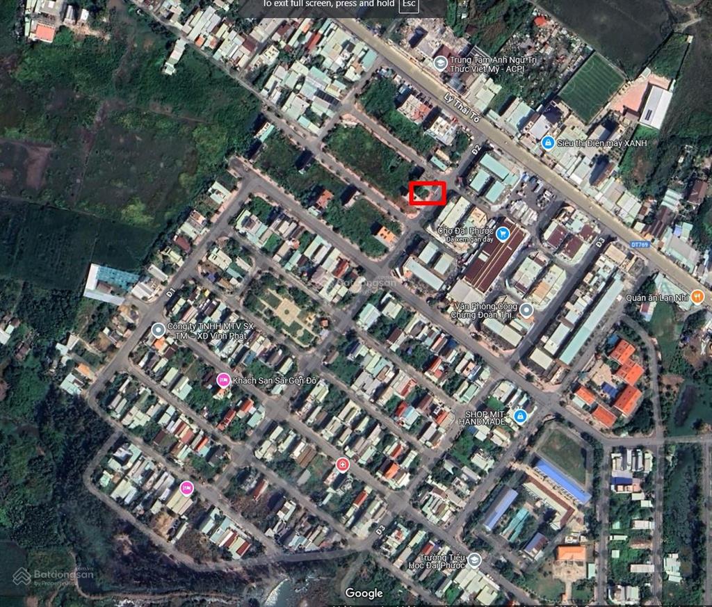 100m2 mặt tiền đường d2 tái định cư đại phước giá đầu tư!
