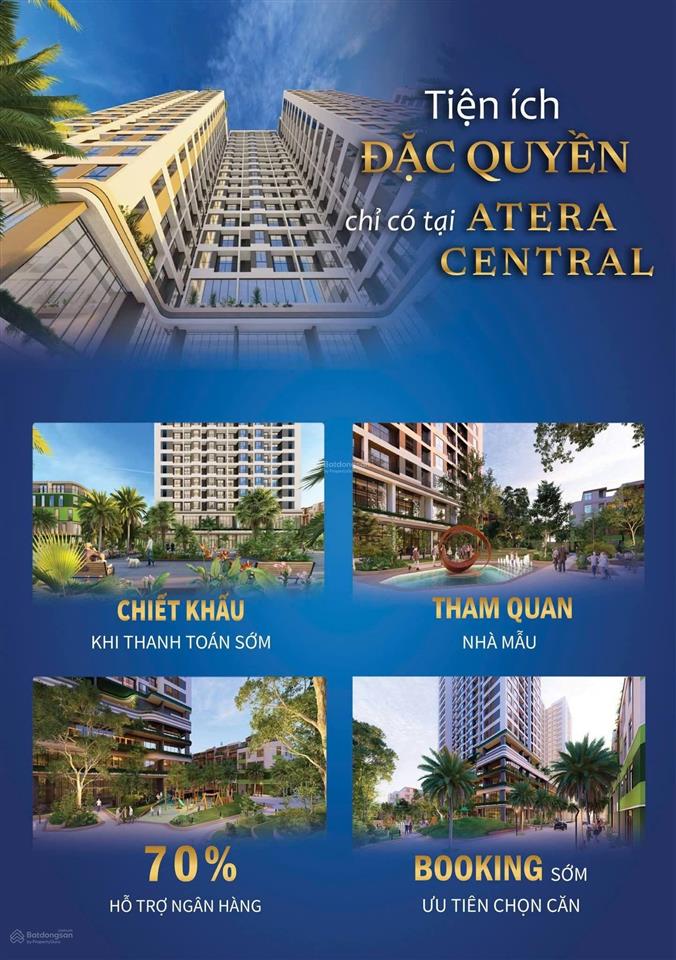 Quỹ 50 căn đợt 1 atera central phố nối mua từ móng rẻ hơn 20%. booking sớm nhận thêm 1%