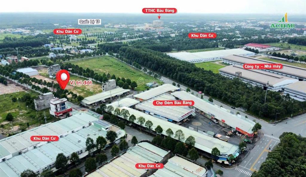 Đất sổ sẵn ngay chợ đêm bàu bàng