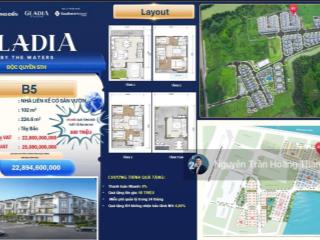 Nhà liền kề cđt giá tốt dự án gladila khang điền. dt 100m2 ưu đãi nội thất 300 triệu