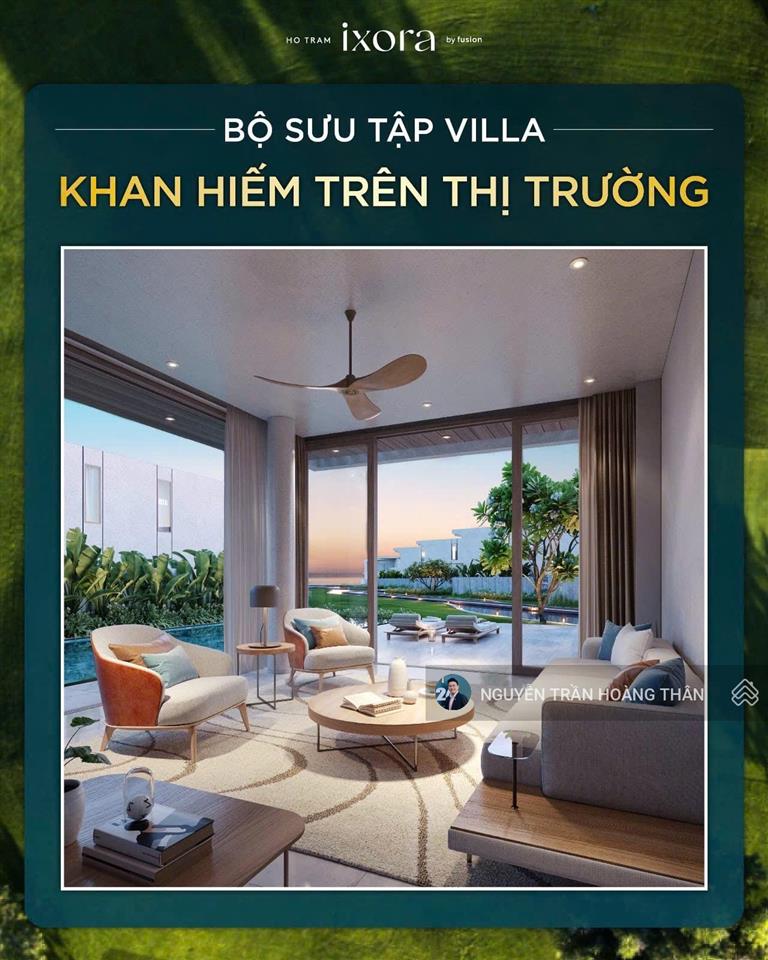 Biệt thự biển ixora hồ tràm. thanh toán 35% nhận nhà 2026 và nhận doanh thu khai thác cho thuê