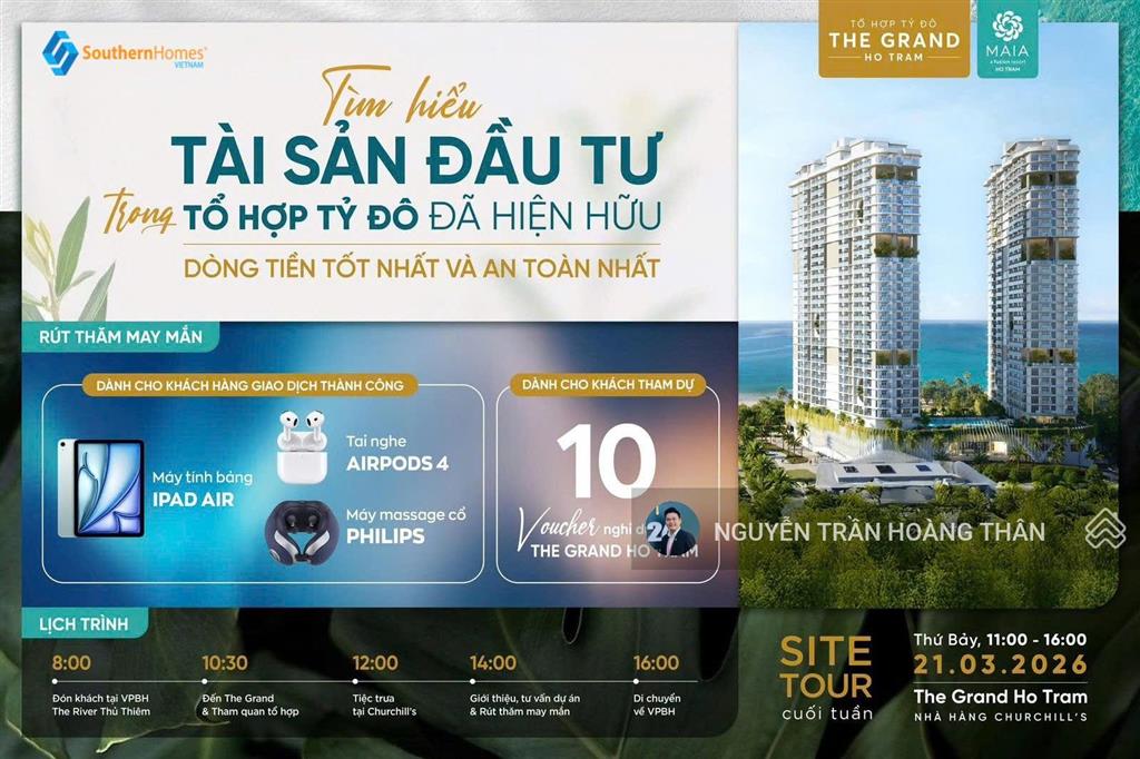 Biệt thự biển ixora hồ tràm. thanh toán 35% nhận nhà 2026 và nhận doanh thu khai thác cho thuê