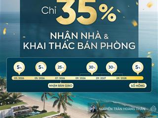 Biệt thự biển ixora hồ tràm. thanh toán 35% nhận nhà 2026 và nhận doanh thu khai thác cho thuê