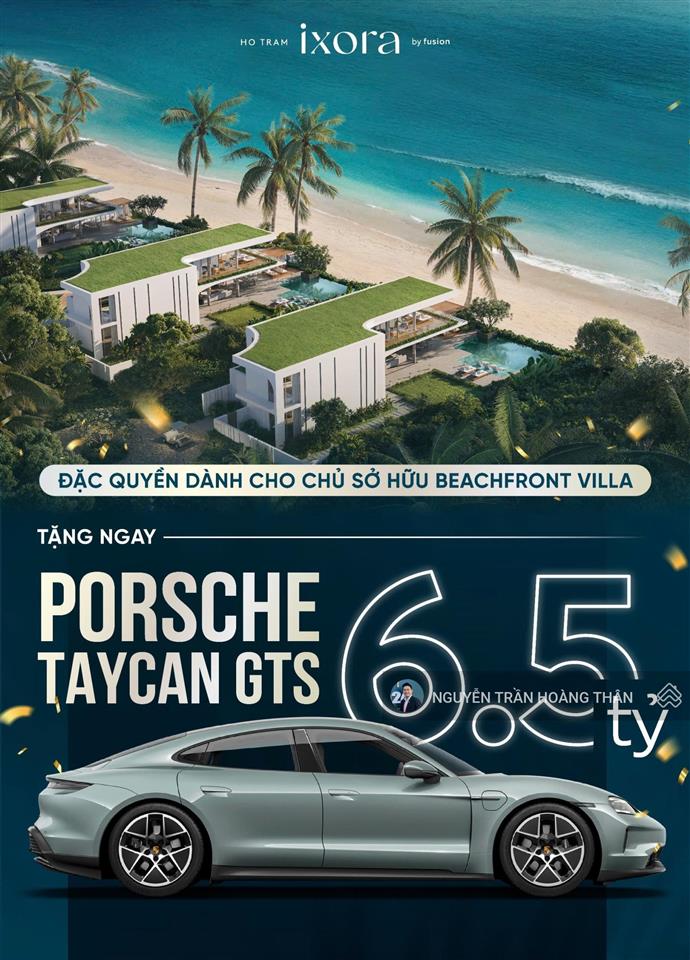 Biệt thự biển ixora hồ tràm. thanh toán 35% nhận nhà 2026 và nhận doanh thu khai thác cho thuê