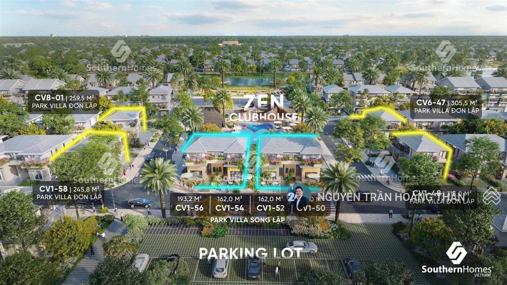 Biệt thự đơn lập. căn góc 3 mặt thoáng ngay zen club house. tiềm năng khi tttm xây dựng cạnh bên