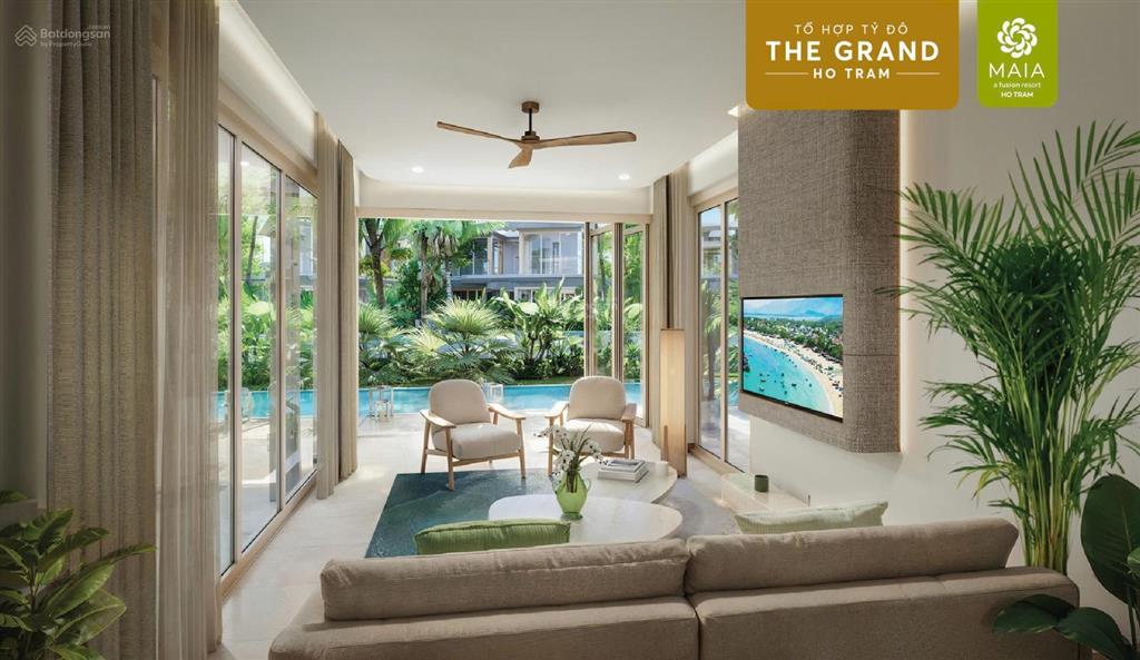 Biệt thự biển căn góc maia resort, the grand hồ tràm.thanh toán 50% nhận nhà. nhận 40% doanh thu