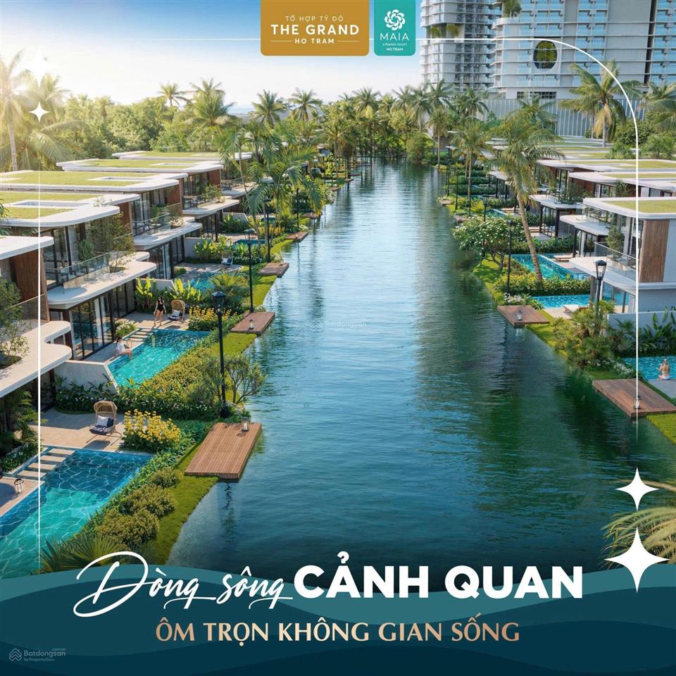 Biệt thự biển căn góc maia resort, the grand hồ tràm.thanh toán 50% nhận nhà. nhận 40% doanh thu