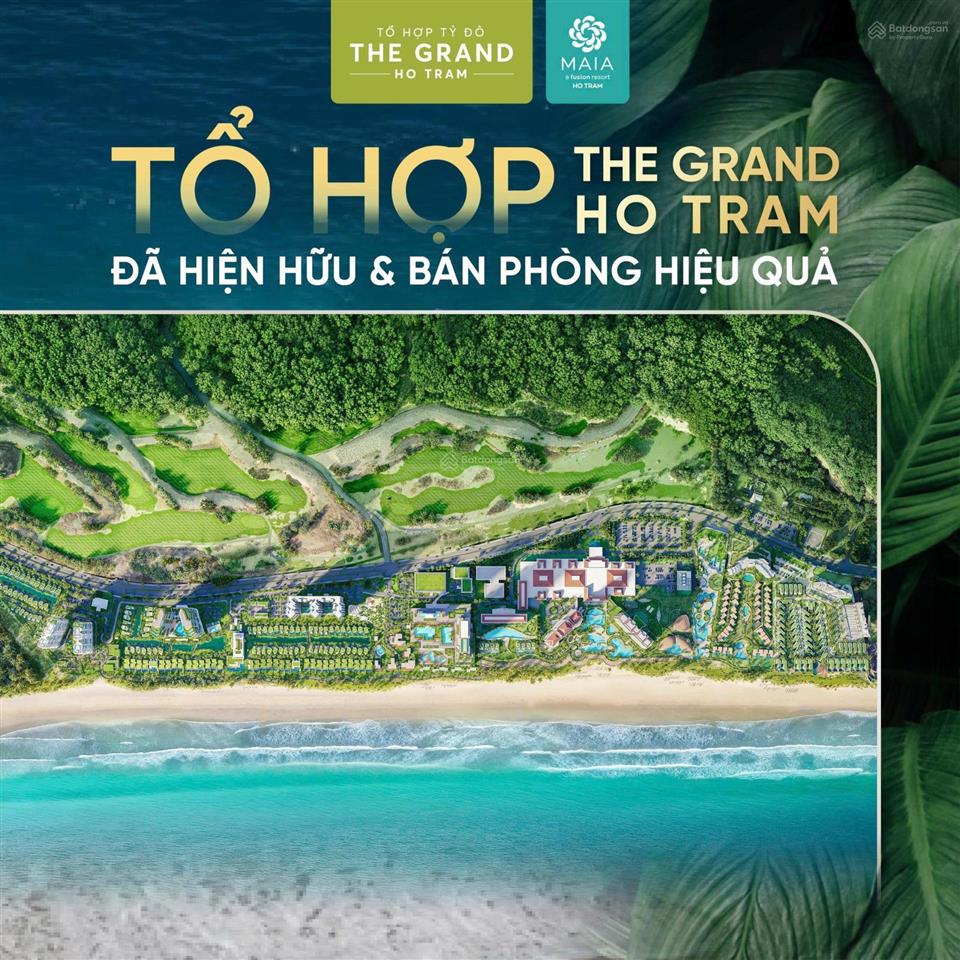 Biệt thự biển căn góc maia resort, the grand hồ tràm.thanh toán 50% nhận nhà. nhận 40% doanh thu