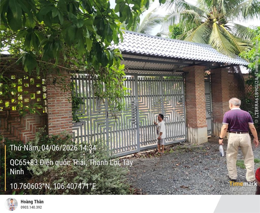Cần bán nhà vườn có 200m2 thổ cư. hiện đang trồng chanh có thu hoạch. cách chợ trường học 500m