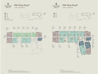 Cần bán căn góc 3pn đẹp phân khu orchard hill ii. diện tích 124m2 giá chỉ 6.2 tỷ tl. view hồ tt