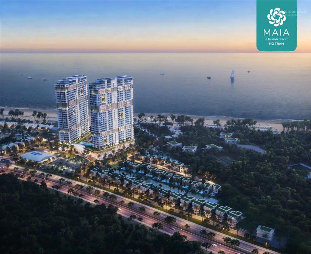 Căn studio dự án maia tổ hợp the grand hồ tràm. căn view biển + view nội khu