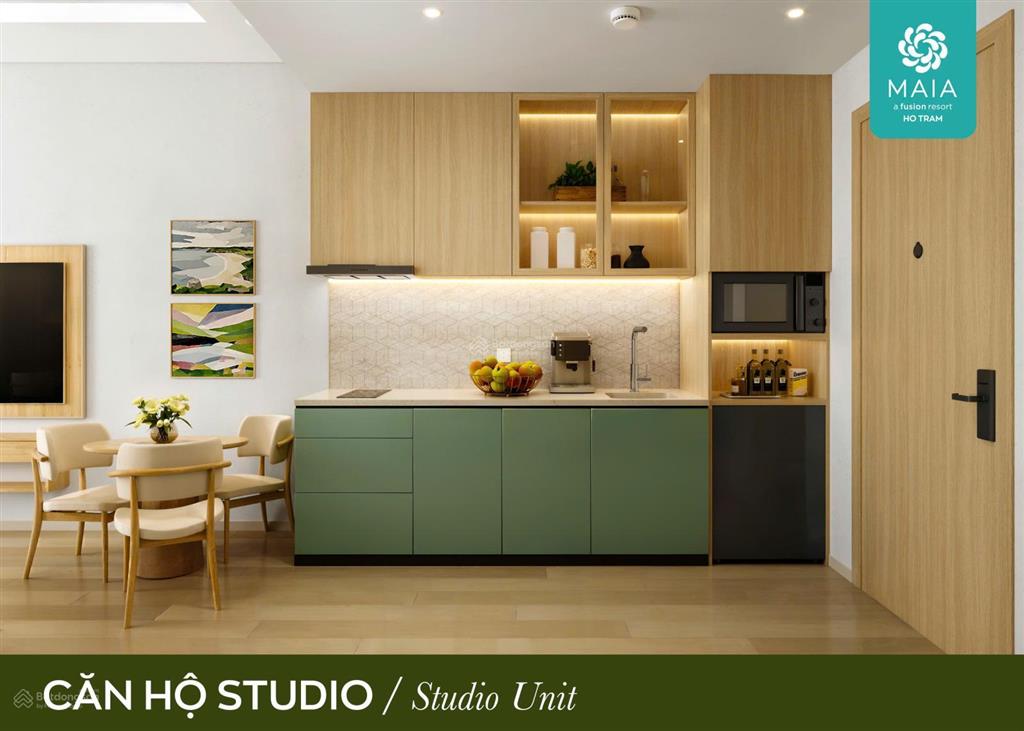 Căn studio dự án maia tổ hợp the grand hồ tràm. căn view biển + view nội khu