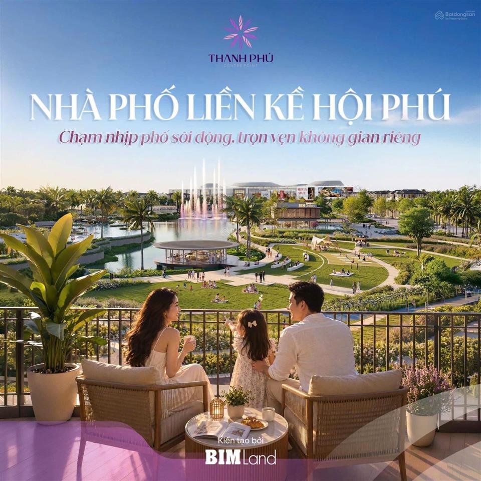 Bán nhà phố thanh phú centre point bến lức (chủ đầu tư bim land)  đợt 1 giá cđt, hỗ trợ ls 0% 24th