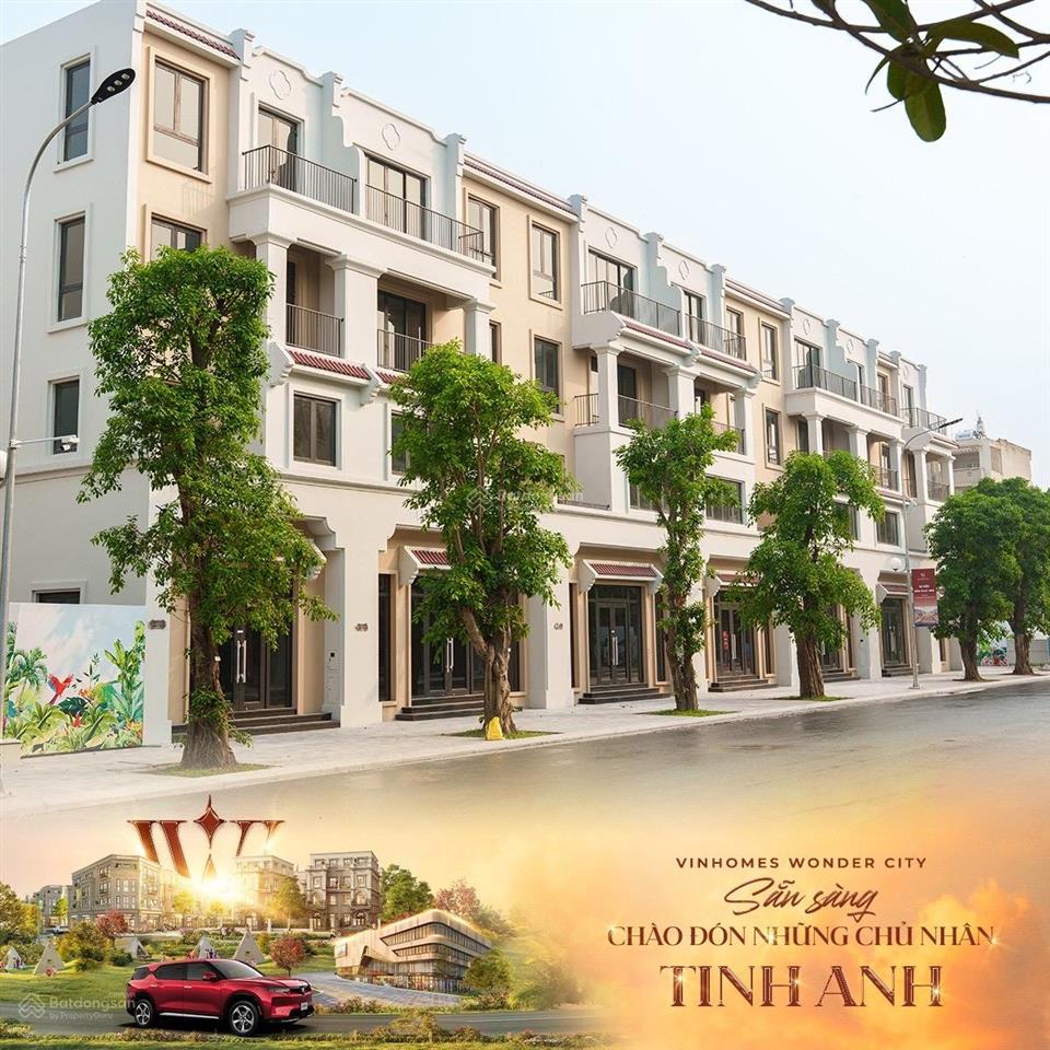 Bán shophouse góc siêu dòng tiền vinhomes wonder city 35,726 tỷ 177.5m2 đường trục chính