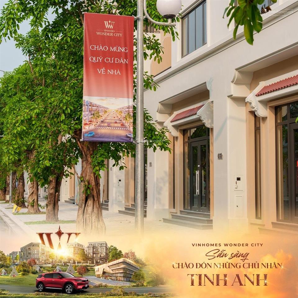 Bán shophouse góc siêu dòng tiền vinhomes wonder city 35,726 tỷ 177.5m2 đường trục chính