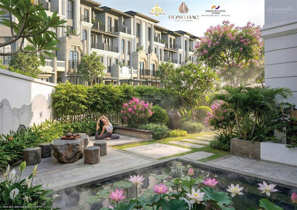 Bán suất ngoại giao căn nhà vườn hồng hạc city phú mỹ hưng 13,38 tỷ 111m2 sổ đỏ lâu dài