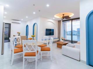 Cho thuê căn hộ 3pn sun ponte residence tòa t1, 92m2, view sông, full nội thất