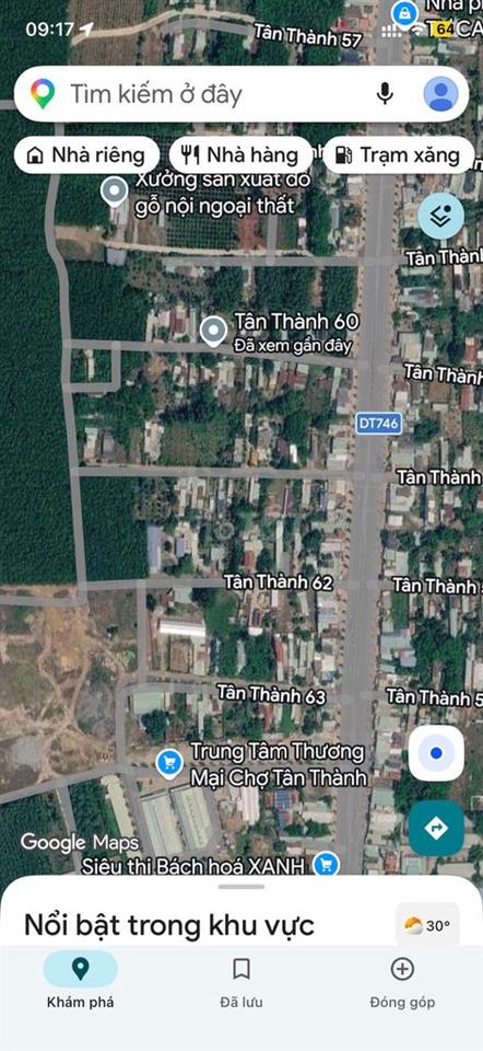 BÁN ĐẤT MẶT TIỀN TÂN THÀNH 60