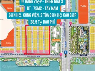 Hot căn lk thiên nga gần hồ 75m² vinhomes global gate giá cực tốt