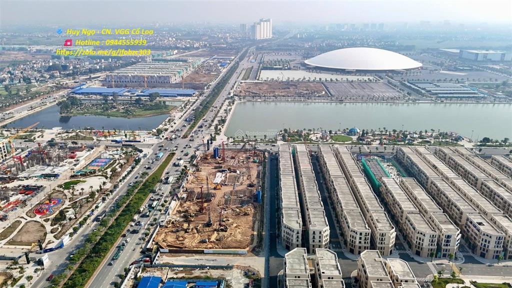 Hàng hiếm liền kề xẻ khe dt 63m2 khu thời đại, vinhomes global gate, gần hồ, đường lớn, công viên