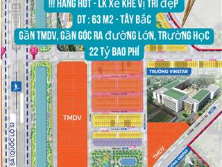 Hàng hiếm liền kề xẻ khe dt 63m2 khu thời đại, vinhomes global gate, gần hồ, đường lớn, công viên