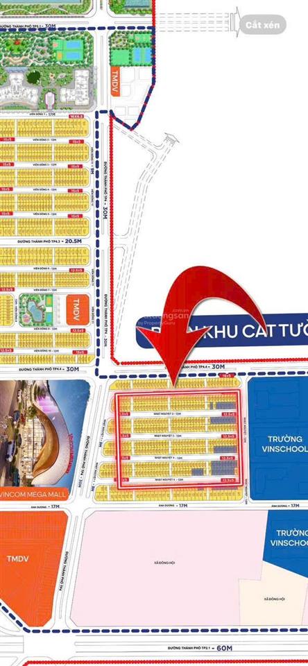 Bán liền kề xẻ khe nhật nguyệt cát tường, 62,5m2, giá 19,5 tỷ