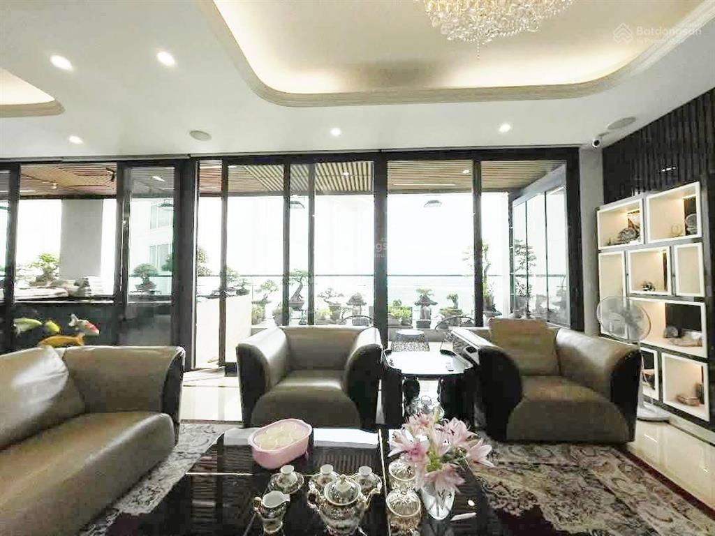 Penthouse aqua hàng bún 480m2 99 tỷ view sông hồng nội thất xịn