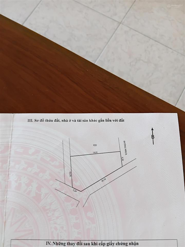 Chính chủ bán 164,3m2 đất ở đô thị tại tp bà rịa nay là tp hcm