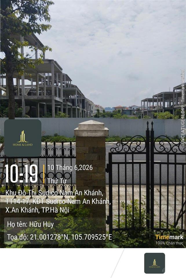 Cho thuê liền kề nam an khánh dt 145m2 nhà thô giá thuê 8tr/th