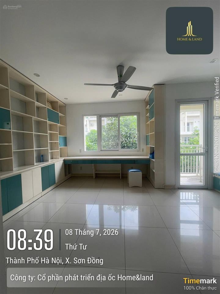 Cho thuê liền kề splendora full nội thất nhà đẹp, hướng bắc nam mát mẻ