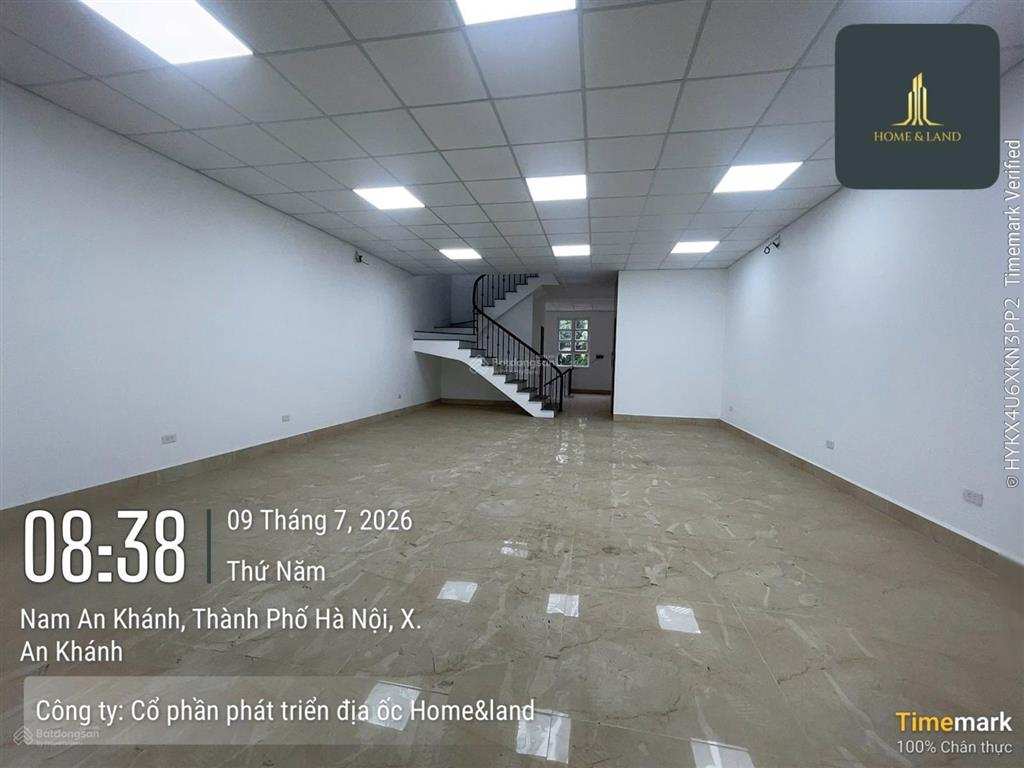 Cho thuê shophouse nam an khánh mặt đường đôi 39m hoàn thiện đẹp, có thang máy