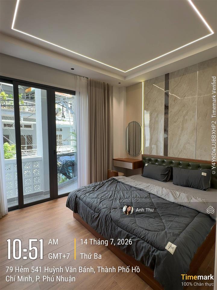 Nhà mới + thang máy! huỳnh văn bánh, p13, pn (4,35 x 13,8m) ~ 60m2, 4pn full nội thất, 18,5 tỷ tl