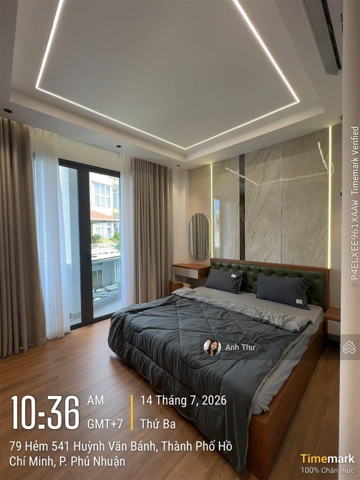 Nhà mới + thang máy! huỳnh văn bánh, p13, pn (4,35 x 13,8m) ~ 60m2, 4pn full nội thất, 18,5 tỷ tl