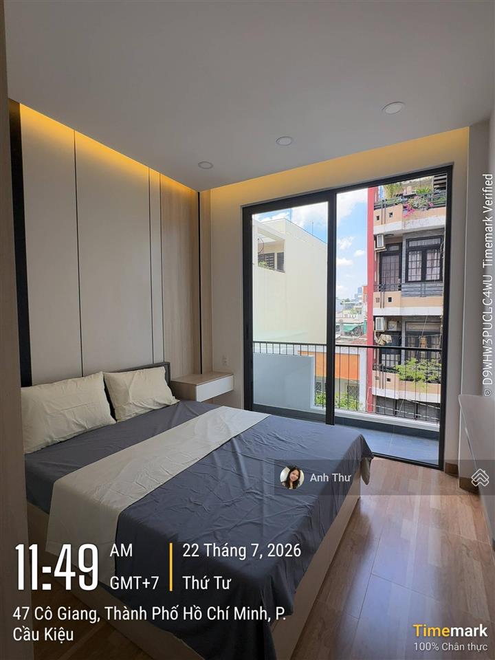 2 mặt tiền cô giang gần ngã 4 phú nhuận, dt 45,6m2  5 tầng, 1 mặt bằng + 4pn, tặng nt giá 13,8 tỷ