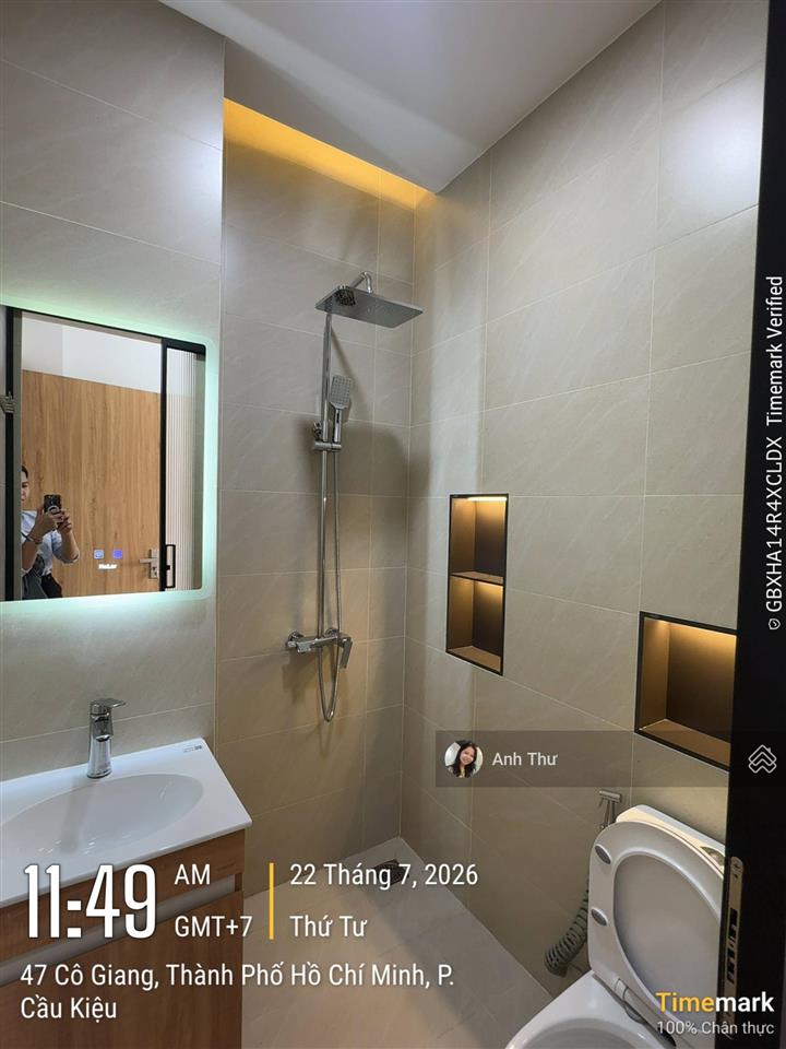 2 mặt tiền cô giang gần ngã 4 phú nhuận, dt 45,6m2  5 tầng, 1 mặt bằng + 4pn, tặng nt giá 13,8 tỷ
