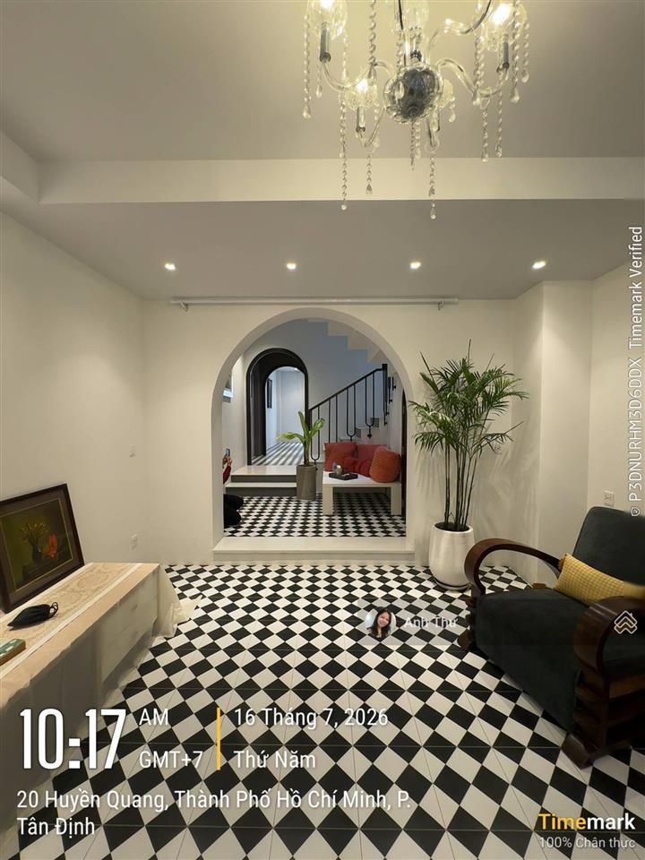 Nhà đẹp, ở ngay thạch thị thanh q1 (4,1x18,4m)~71m2, 4 tầng phong cách địa trung hải giá 18,5 tỷ tl