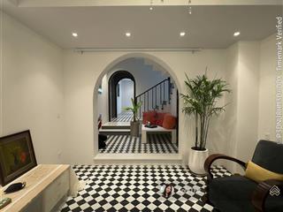 Nhà đẹp, ở ngay thạch thị thanh q1 (4,1x18,4m)~71m2, 4 tầng phong cách địa trung hải giá 18,5 tỷ tl